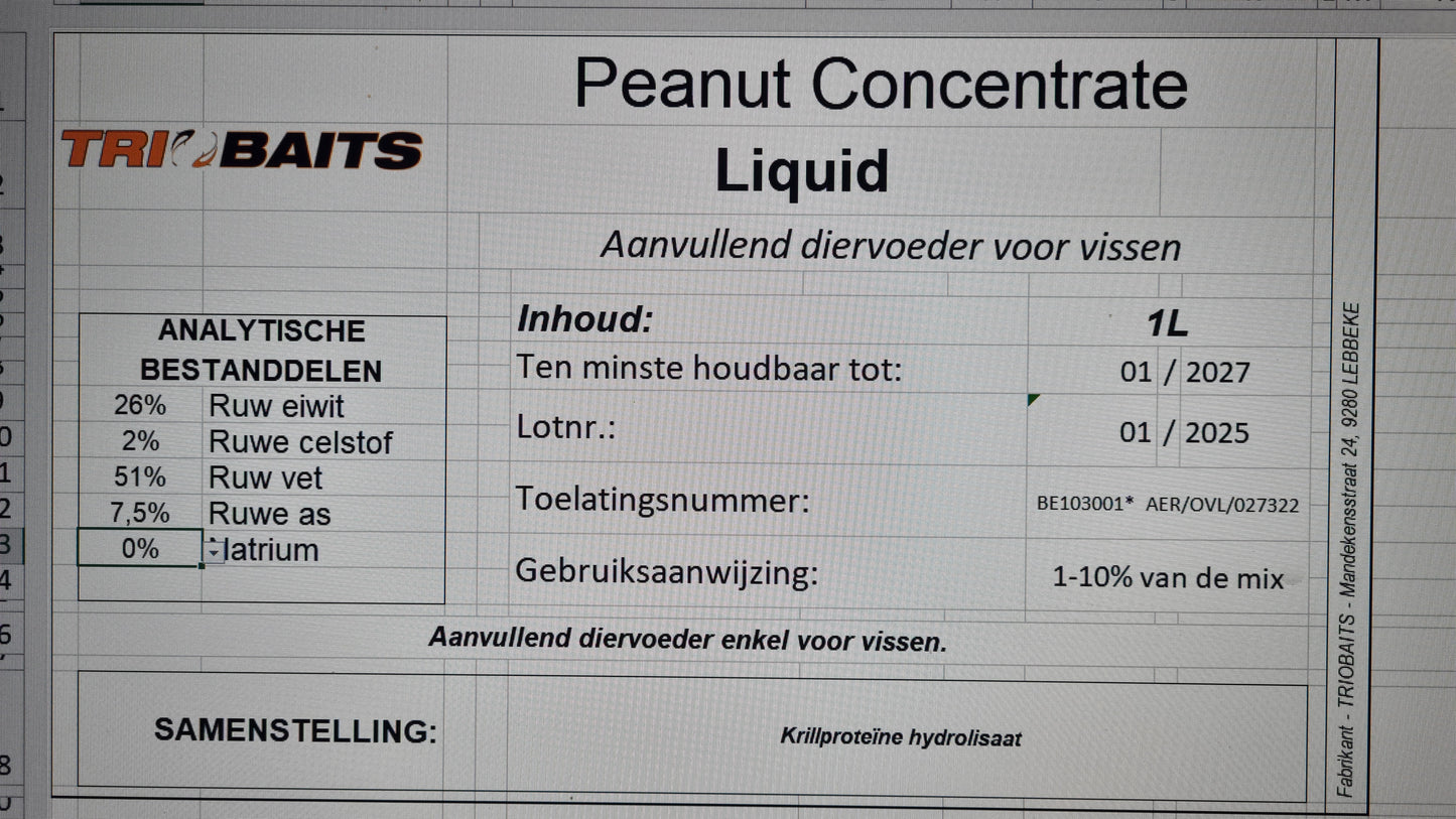 Peanut Concentrate 1L