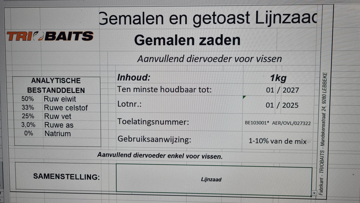 Gemalen & Getoast Lijnzaad