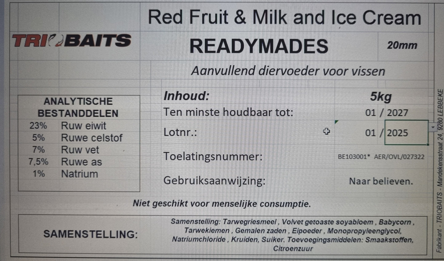 Red Fruit / Milk & Ice Cream