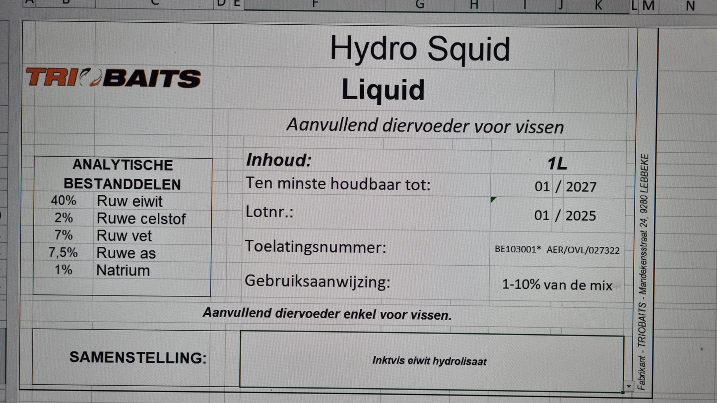 Hydro Squid Liquide 1L