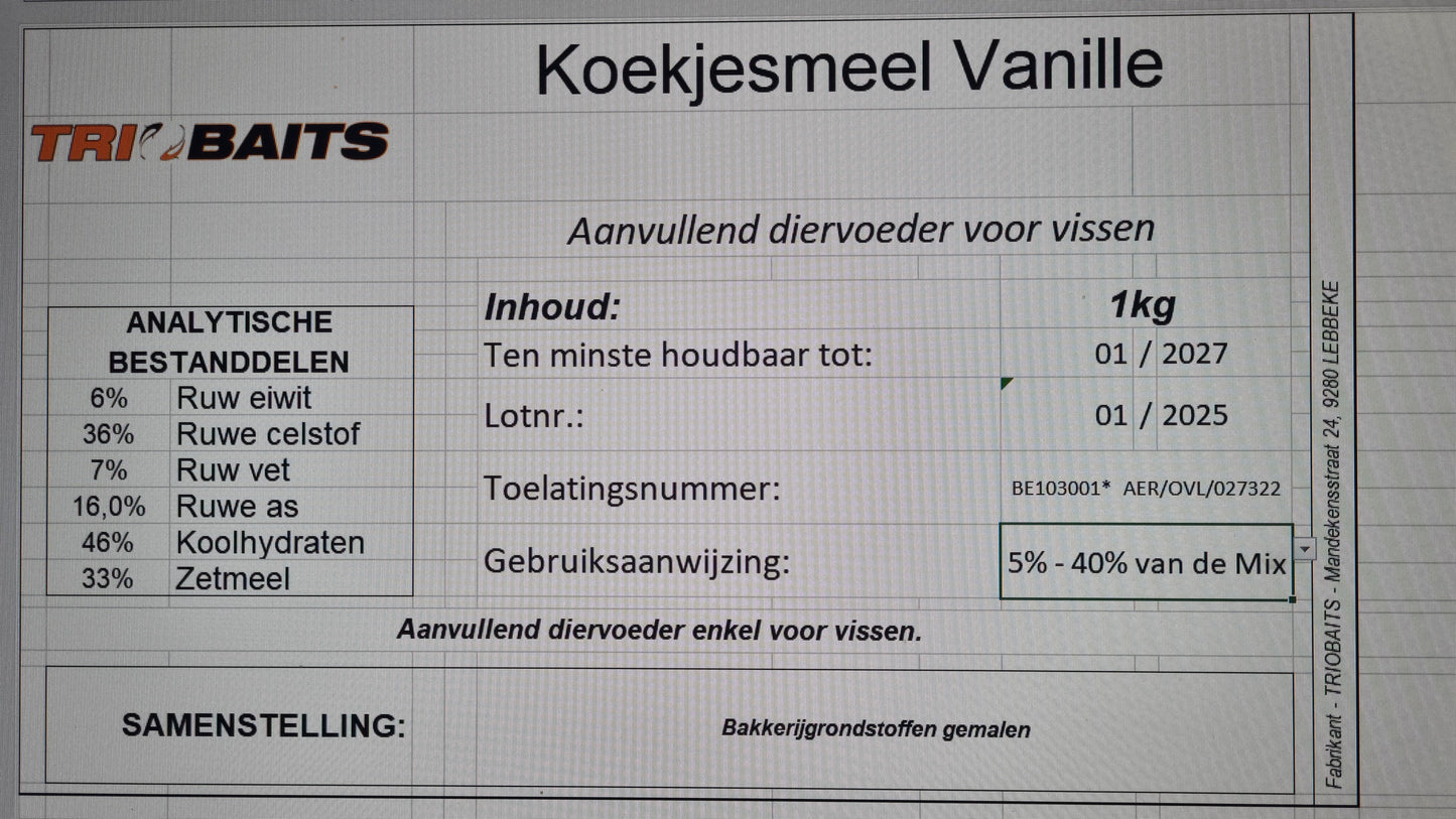 Biscuit Farine Vanille