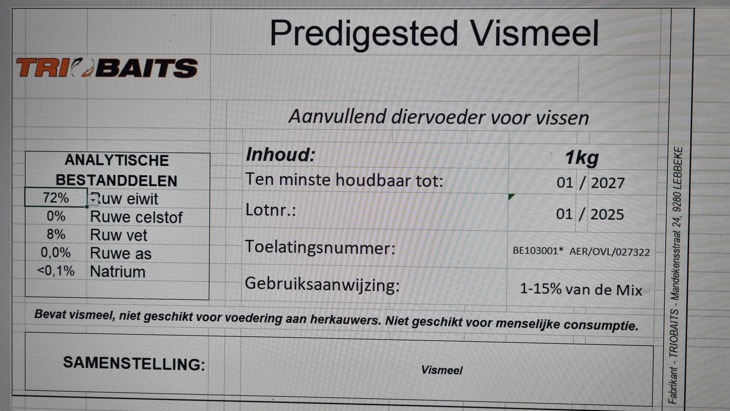 Predigested Vismeel